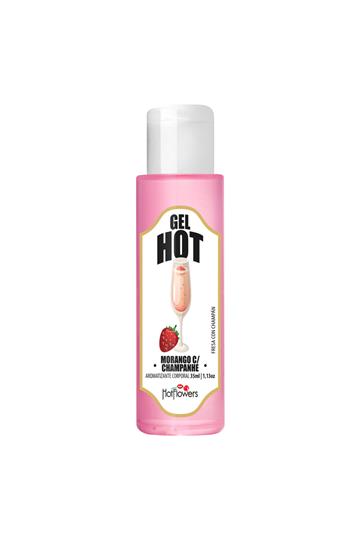 GEL PARA ORAL HOT MORANGO COM CHAMPANHE 35ML
