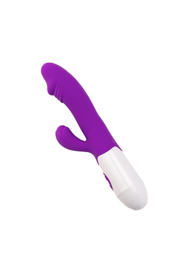 VIBRADOR COM ESTIMULADOR DE CLITORIS RECARREGAVEL