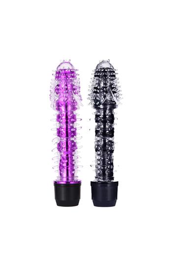 VIBRADOR TRASLUCIDO PERSONAL TEXTURIZADO