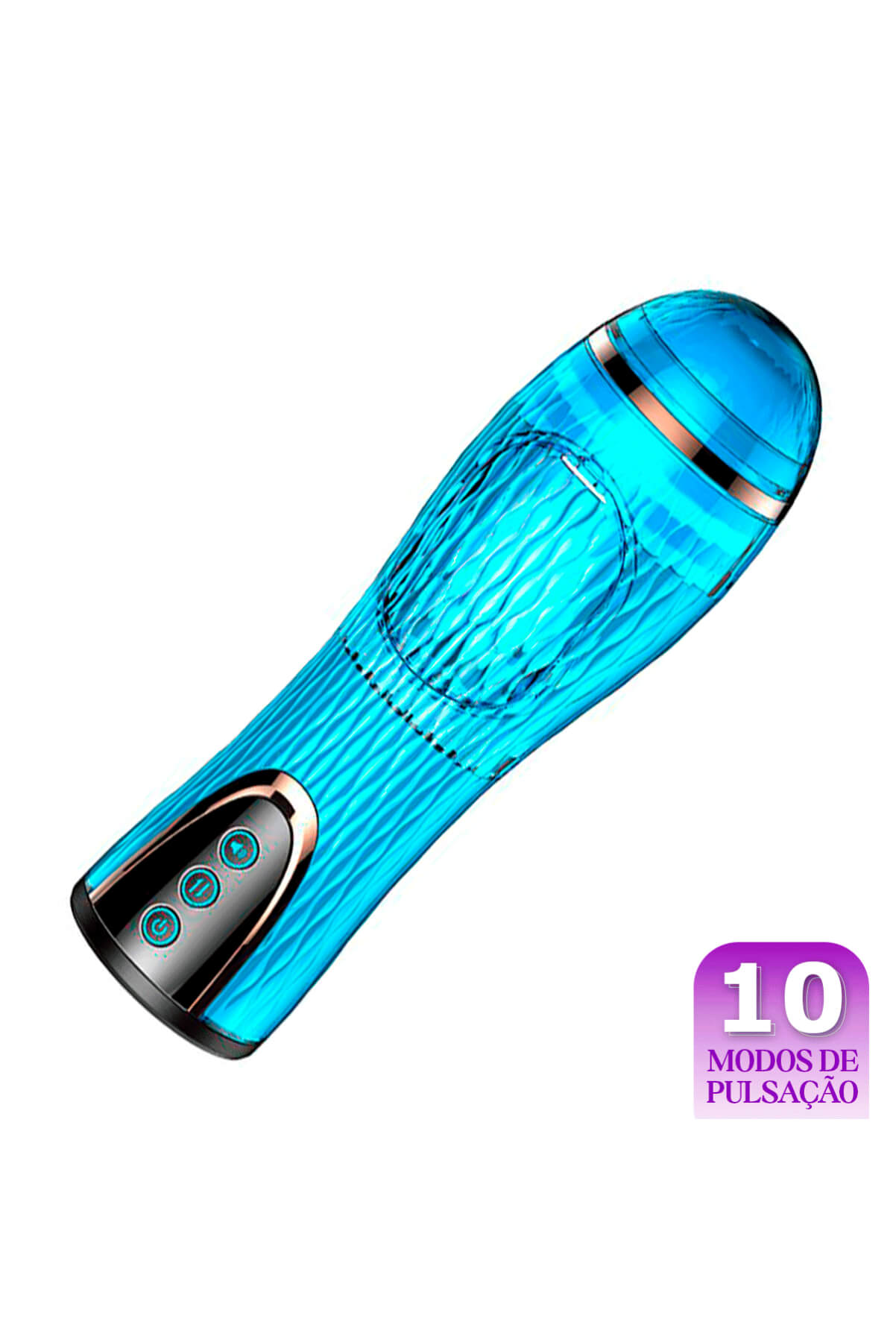 MASTURBADOR MASCULINO SONORO COM PULSADOR VAI VEM