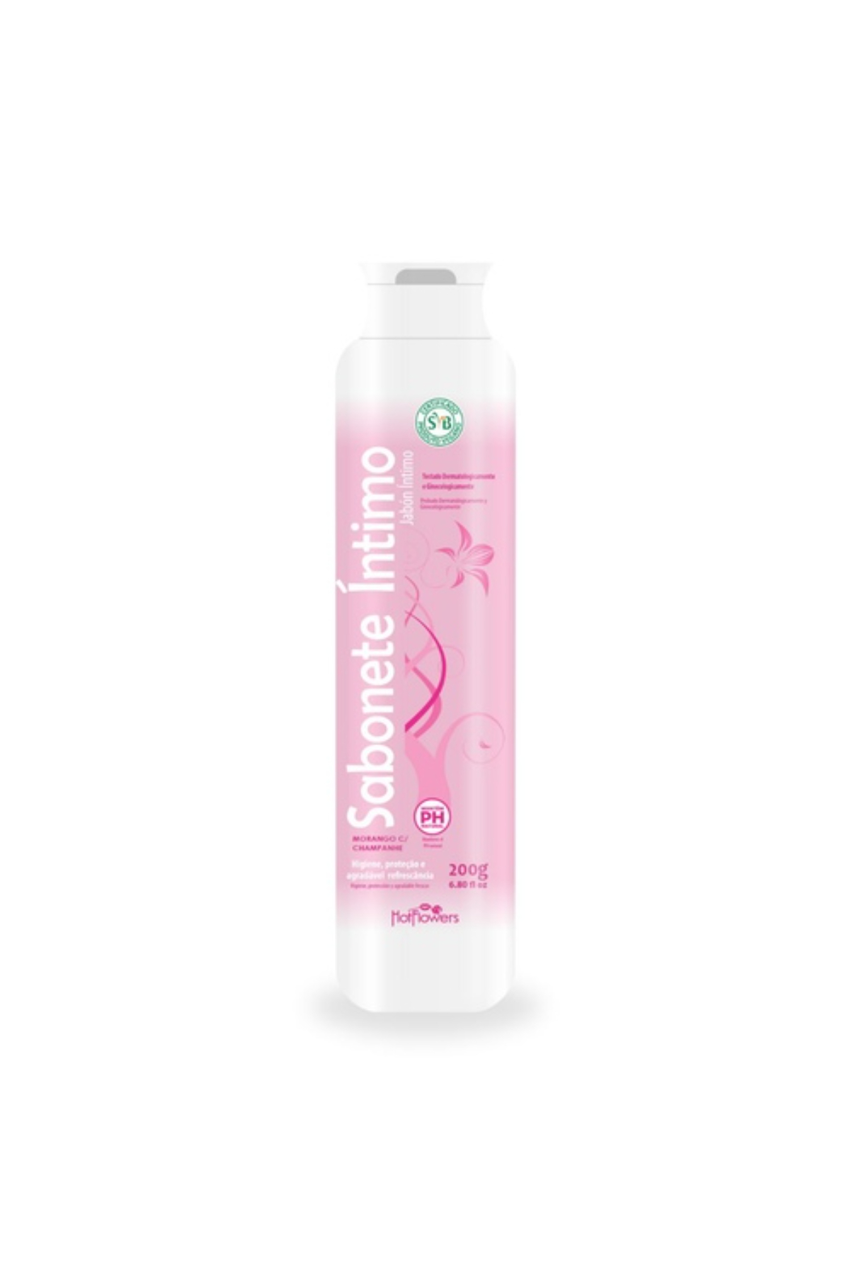 SABONETE INTIMO MORANGO COM CHAMPANHE REFRESCANTE 200ML